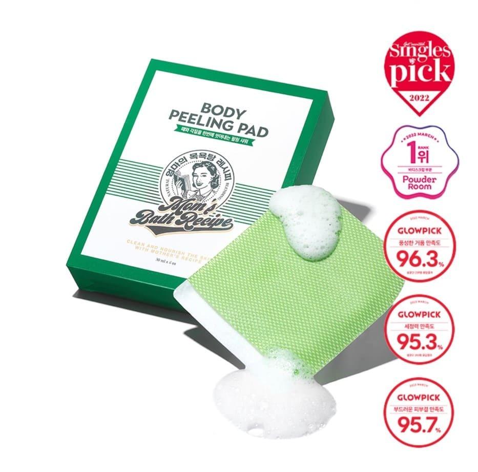 K dress beauty Mama's badrecept Lichaamsscrub Pads 6 stuks (Origineel/sterk/probleemzorg) 8 original sheets