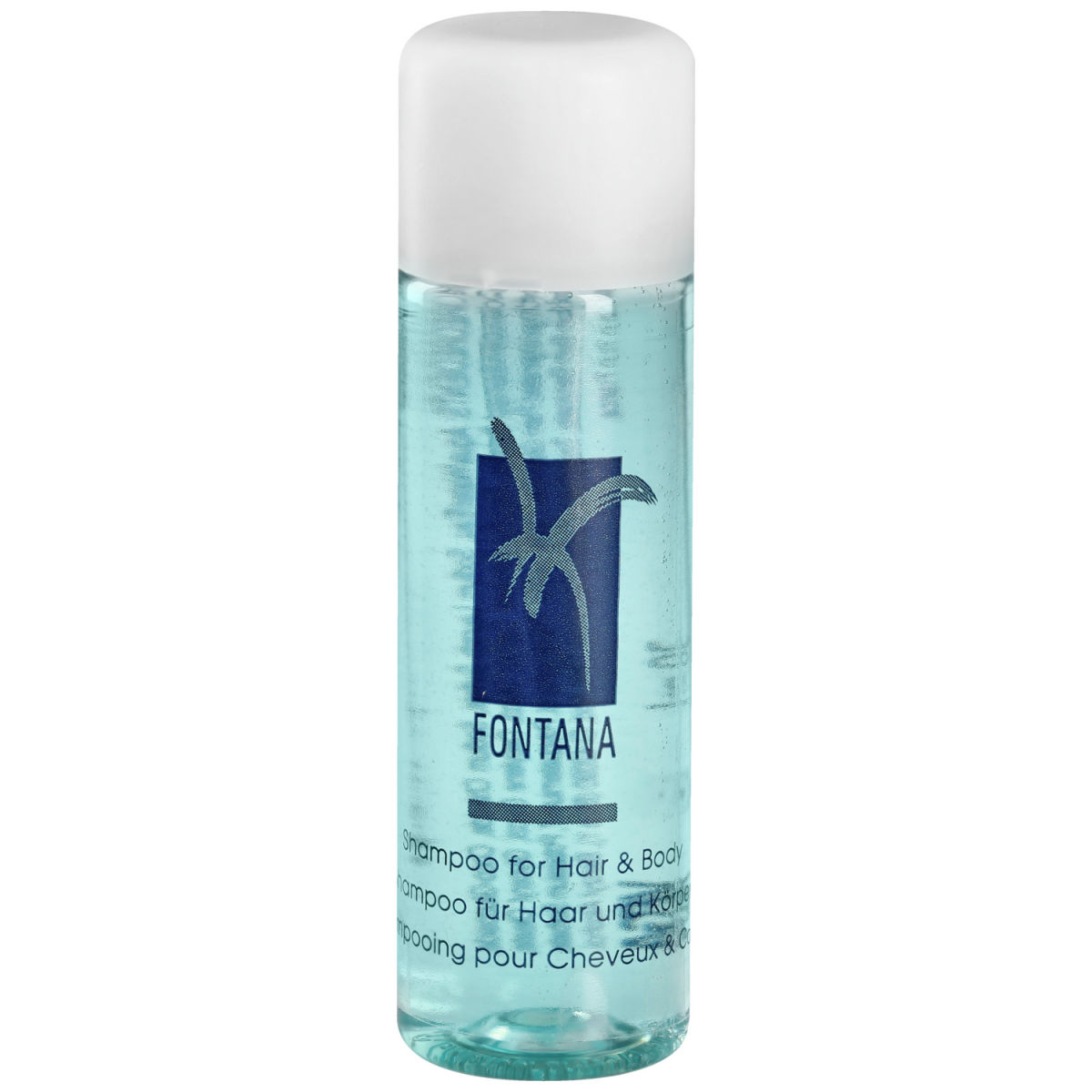 V-Touch Hotel shampoo en douchegel Fontana 2-in-1 klein; 20 ml; wit/blauw; 300 stuk / verpakking
