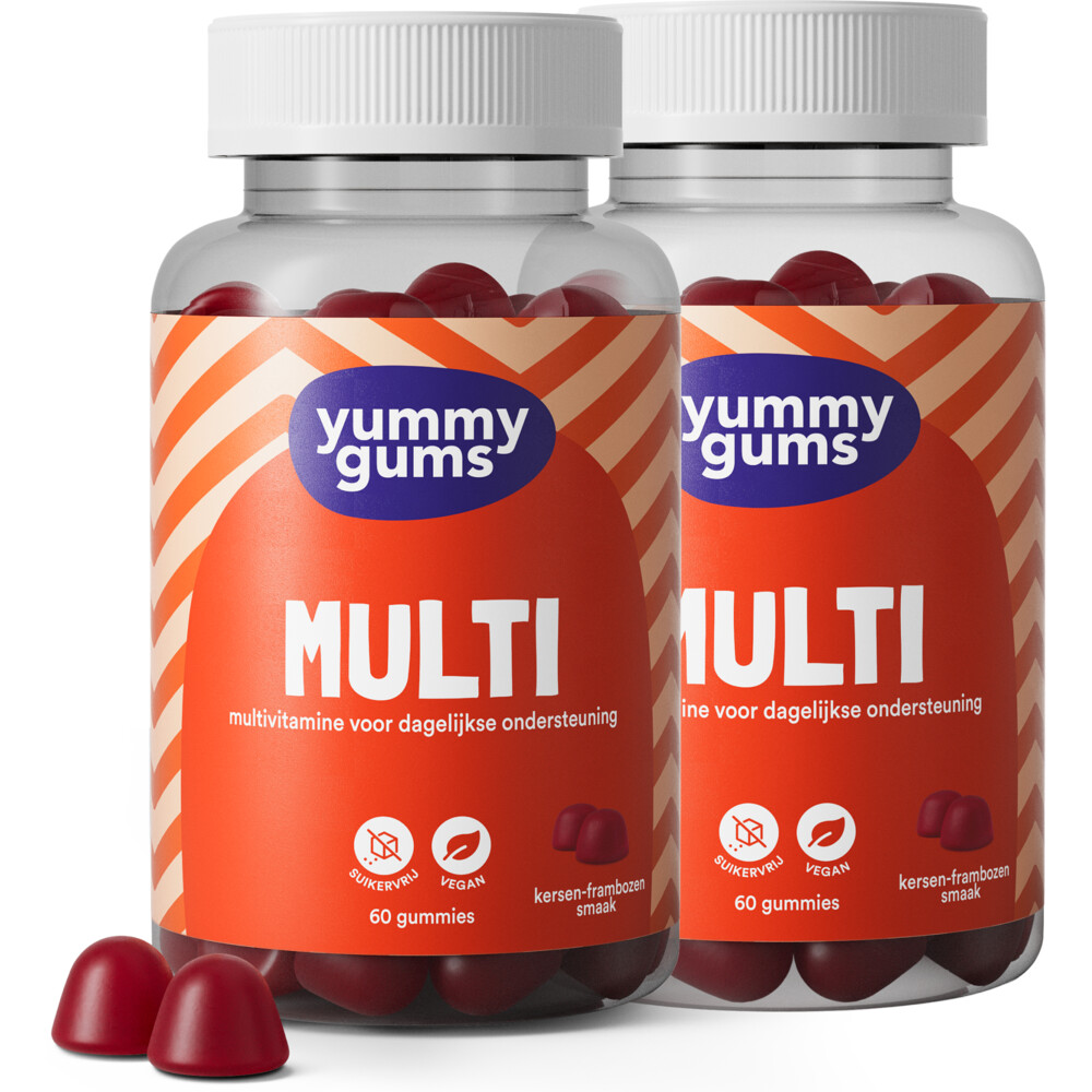 Yummygums Gratis Verzending: 2x  Multi 60 gummies