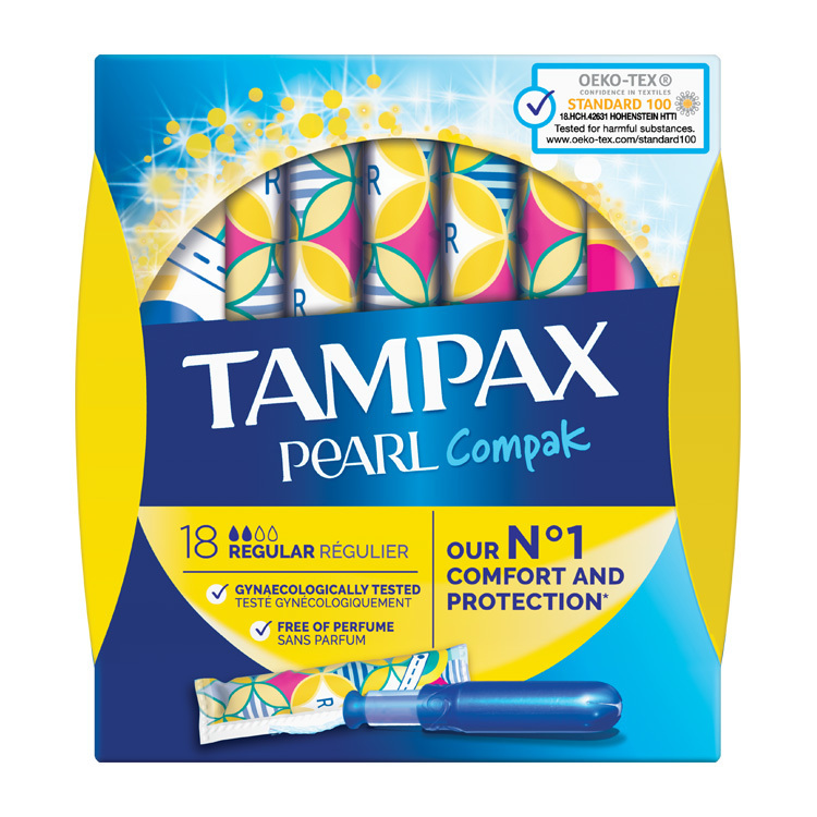 Tampax Tampons compak pearl regular 18st