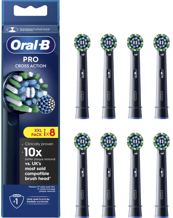 Oral-B Pro Cross Action Zwart (8 stuks)