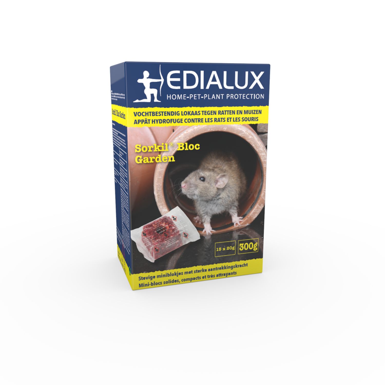 Edialux Muizen Lokaas Sorkil Bloc Garden 300g