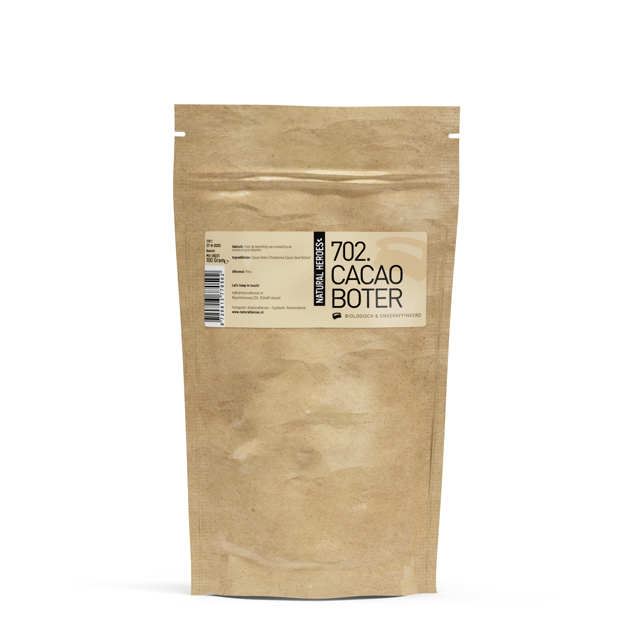 Natural Heroes Cacaoboter (Biologisch & Ongeraffineerd)