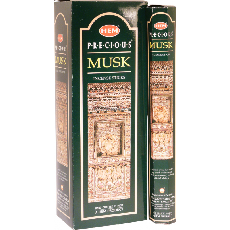 LalaShops HEM Wierook - Musk (Precious) - Slof / Voordeelbox (6 Pakjes / 120 stokjes)