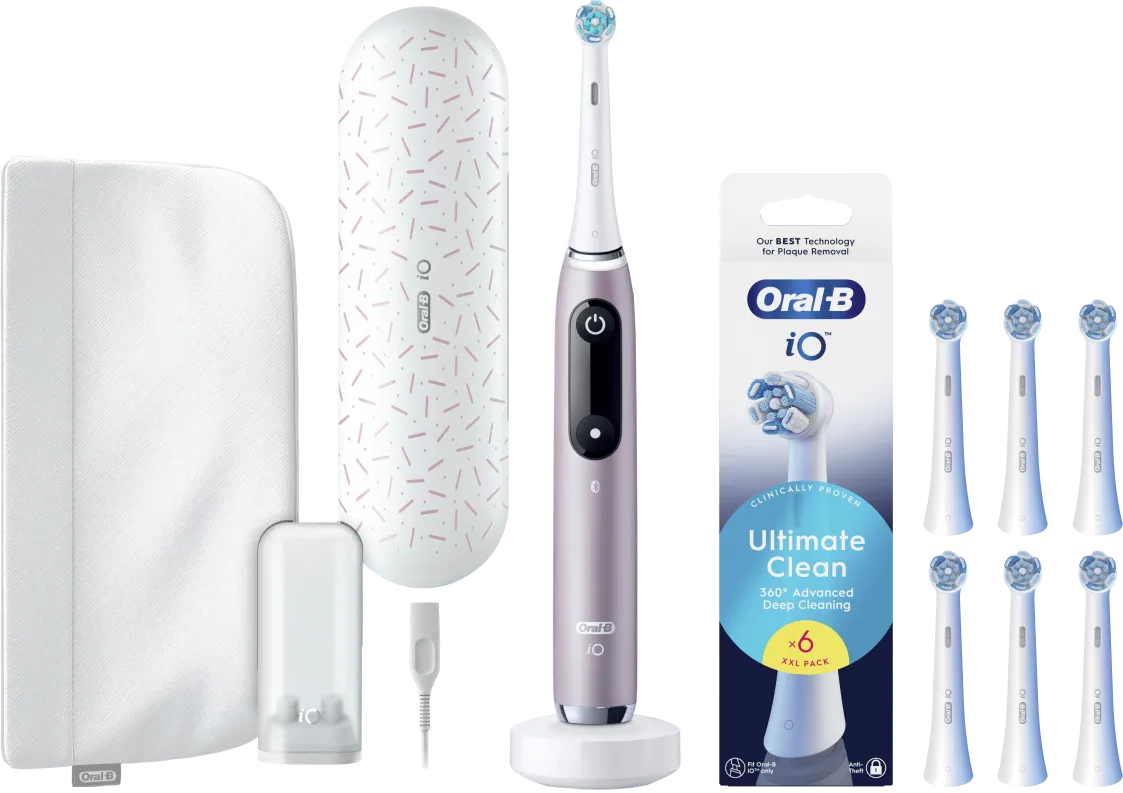 Oral-B iO 9n Rozenkwarts + 6 opzetborstels