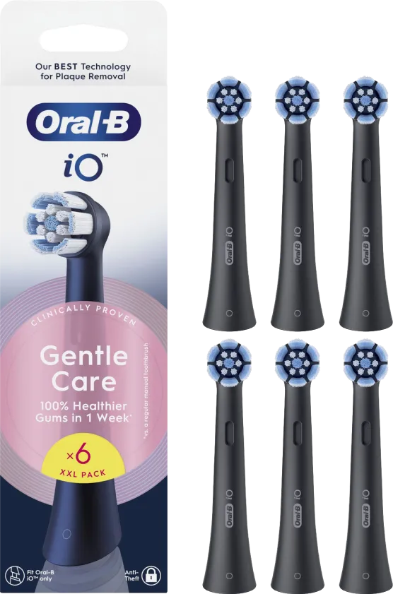 Oral-B iO Gentle Care Zwart (6 stuks)