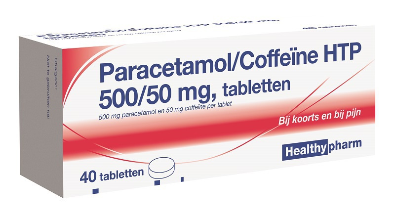 Healthypharm Paracetamol coffeïne 500/50mg 40tab