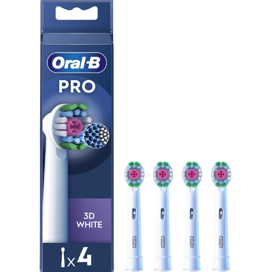Oral-B PRO 3D-White opzetborstels - 4 stuks