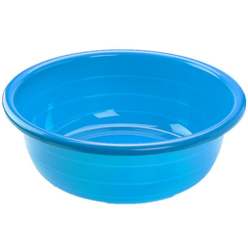 PlasticForte Teiltje - 2x - 30 liter - rond - blauw - afwasbak - 57 x 19 cm -