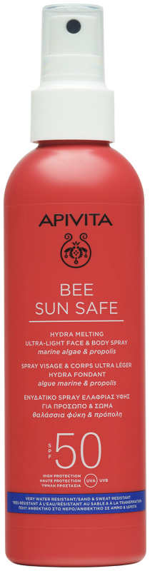 Apivita Hydra smeltende ultralichte spray spf50 200 ml
