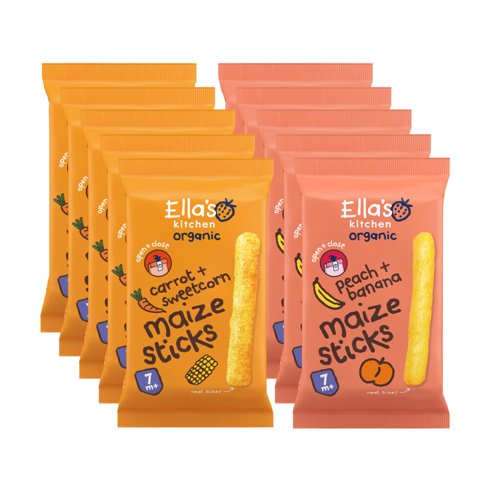 Ella's Kitchen Maize Sticks 10 stuks Pakket