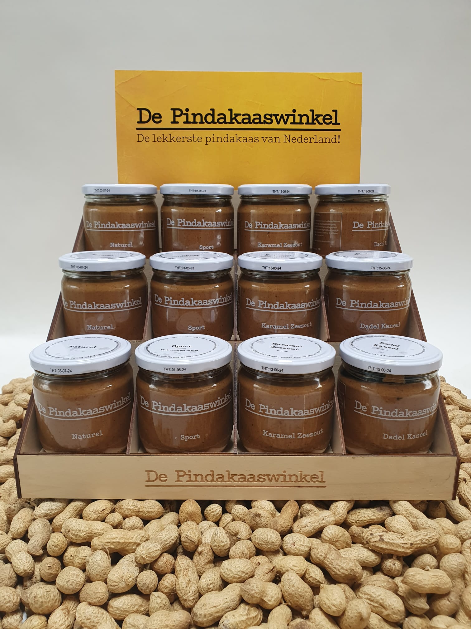 De Pindakaaswinkel Houten Display