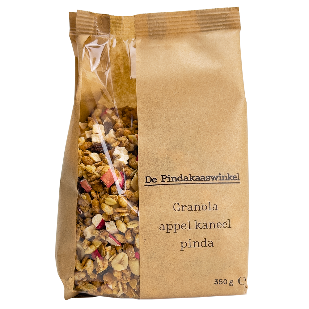 De Pindakaaswinkel Granola Appel Kaneel