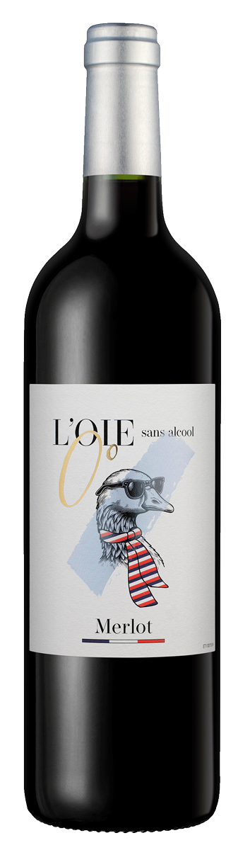 L'OIE 0° Rouge Merlot alcohol free