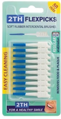2TH Flexpicks rubberen interdentale borsteltjes 50 Stuks