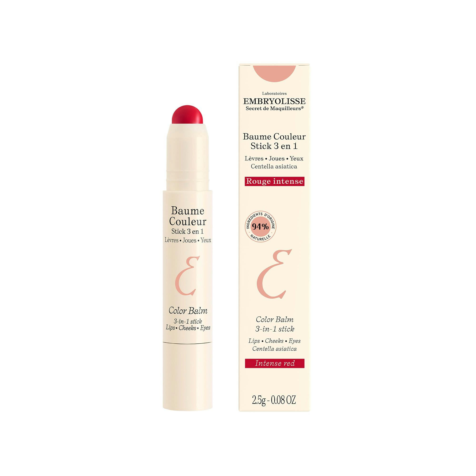 Embryolisse Color Balm 3-in-1 Stick Intense Red 5 g