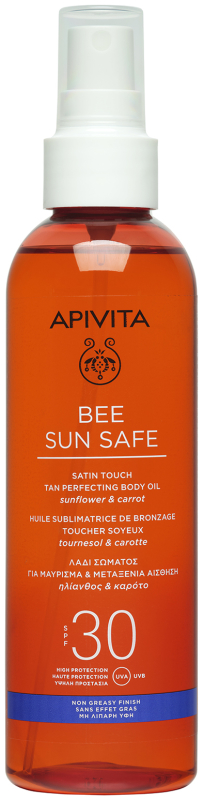 Apivita Bee sun safe tan perfecting body oil spf30 200 ml