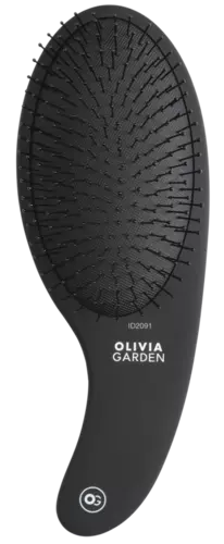 OLIVIA GARDEN Haarborstel EXPERT CARE CURVE nylon haren mat zwart