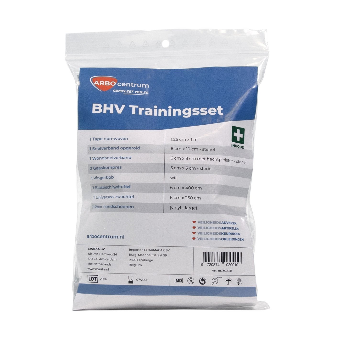 ARBOwinkel.nl BHV oefensetje - ARBO centrum - BHV oefensetje