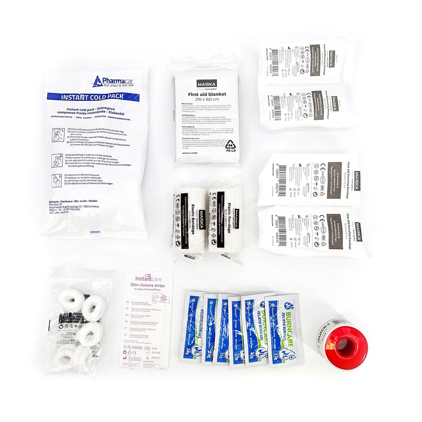 ARBO centrum Aanvulling EHBO koffer - school - Aanvulling koffer school