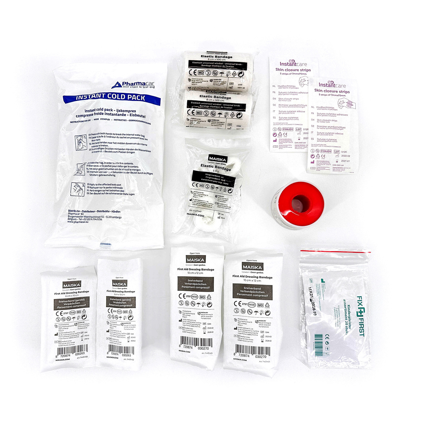 ARBO centrum Aanvulling EHBO koffer - kinderopvang - Aanvulling koffer kinderopvang