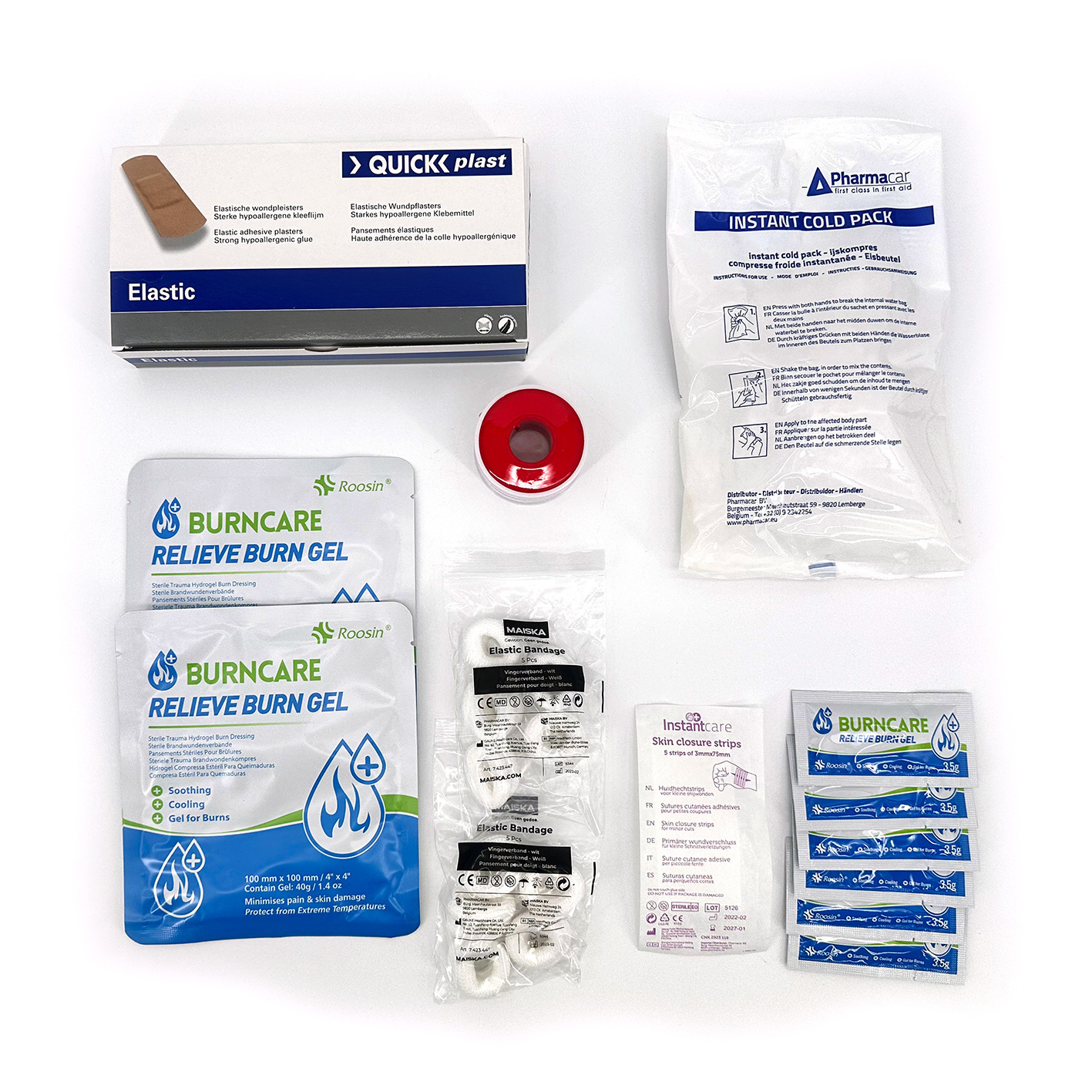 ARBO centrum Aanvulling EHBO koffer - bouw - Aanvulling koffer bouw