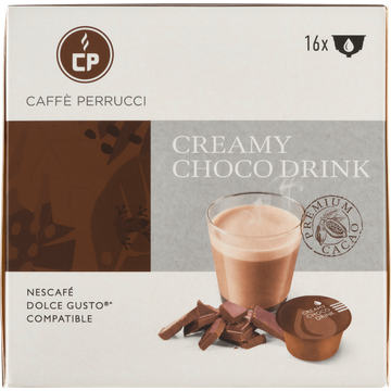 Caffe Perrucci affe Perrucci Creamy Choco Drink 16 x 18 g bij Jumbo