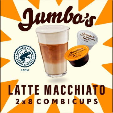 Jumbo's umbo's Latte Macchiato Combi Koffiecups 2 x 8 Stuks