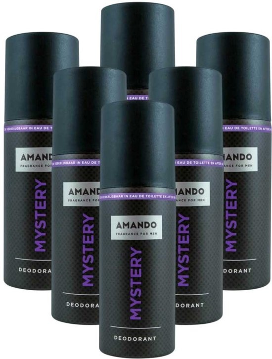 Amando Deodorant Spray Mystery Voordeelverpakking - 6x150 ml