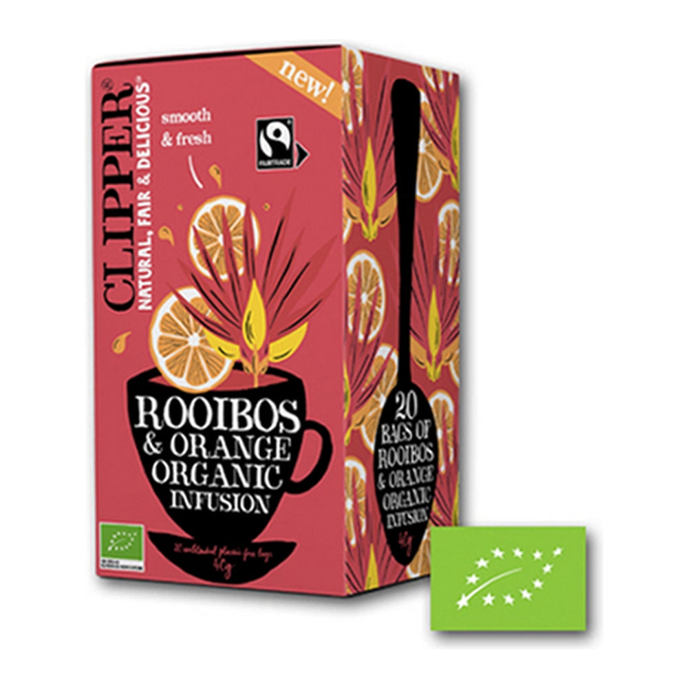 Clipper | Rooibos&Orange Bio  | 4 x 20 stuks