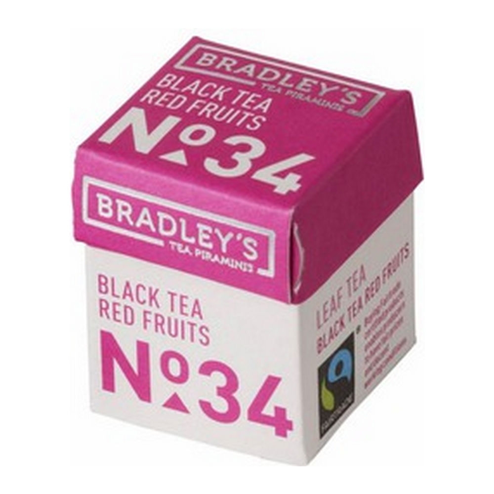 Bradley's Bradley's | Piramini Black Tea Red Fruits N.34 | 30 stuks