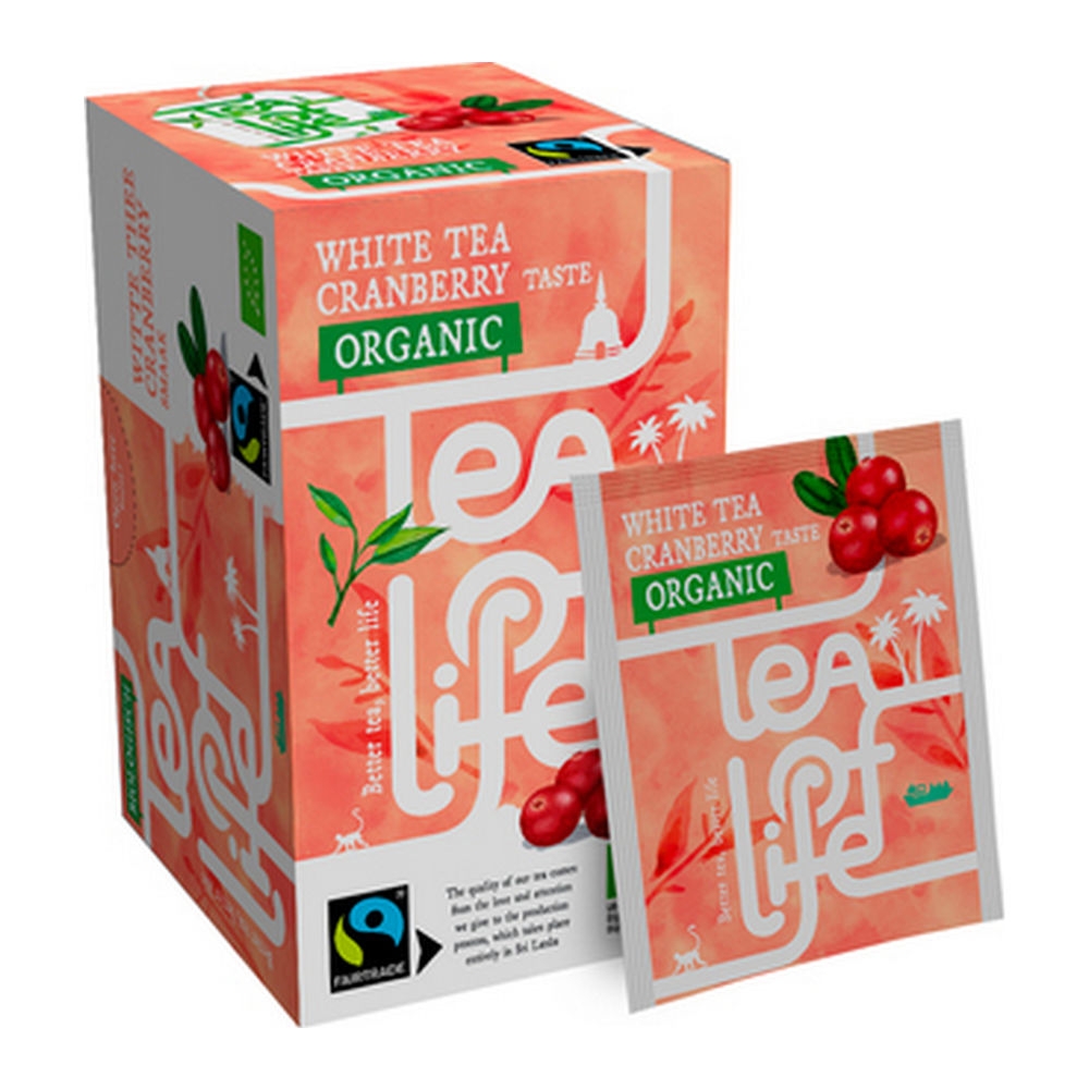 Tea of Life Tea of  Life | White Tea Cranberry | Organic | 25 x 1.5 gram
