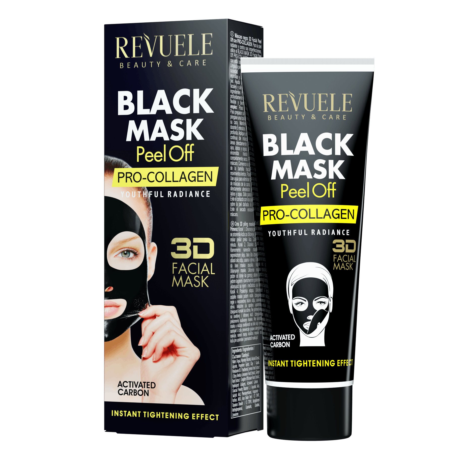 Revuele Black Mask Peel Off Pro-Collagen 80 ml