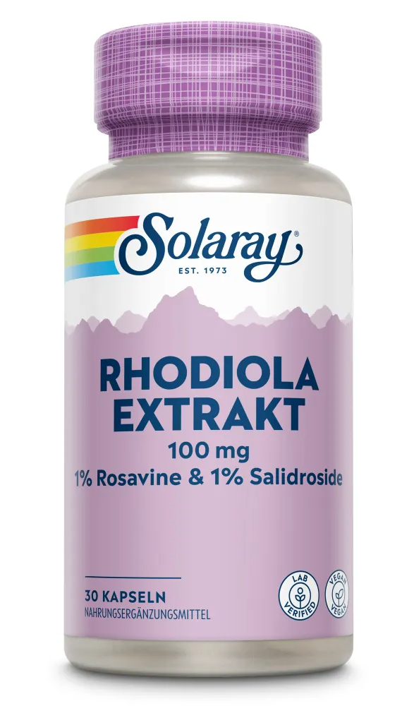 Solaray Rhodiola Extract 100mg Capsules
