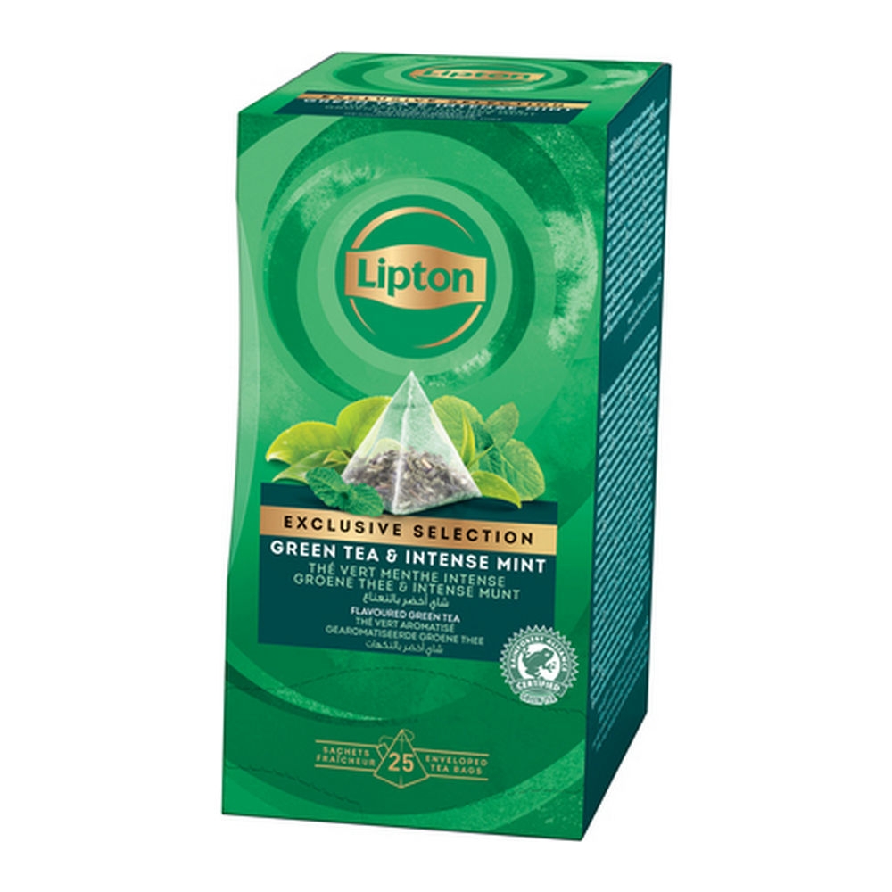 Lipton | Exclusive | Grean Tea&Mint | 6 x 25 builtjes