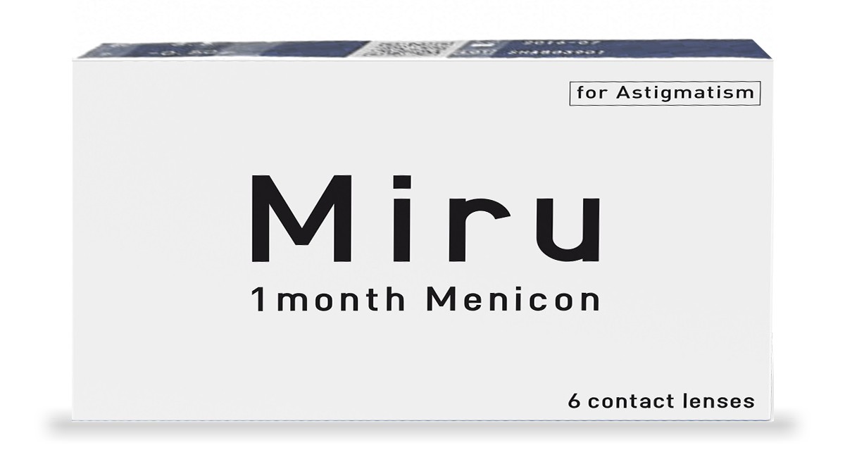 Menicon Miru 1 Month Toric (6 lenzen) - Contactlenzen > Torisch | 123Optic.com