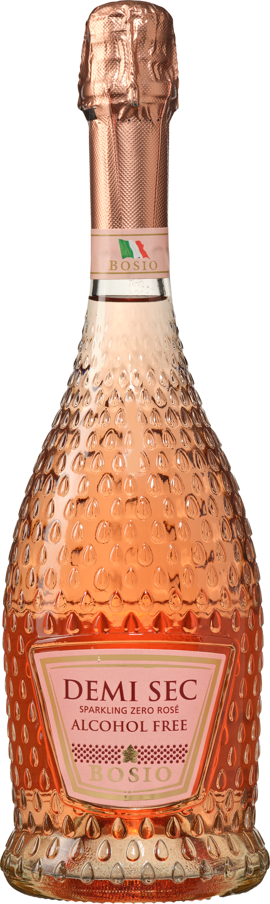 Wijnbeurs Bosio Demi Sec Sparkling Zero Rosé Alcoholvrij