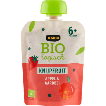 Jumbo umbo Biologisch Knijpfruit Appel & Aardbei 6+ Maanden 90 g