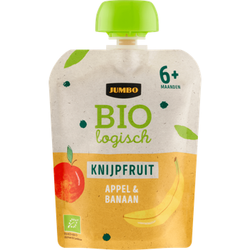 Jumbo umbo Biologisch Knijpfruit Appel & Banaan 6+ Maanden 90 g