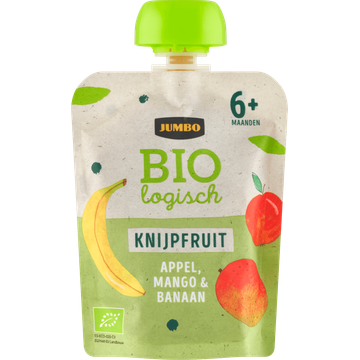 Jumbo umbo Biologisch Knijpfruit Appel, Mango & Banaan 6+ Maanden 90 g