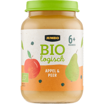 Jumbo umbo Biologisch Babyvoeding Appel & Peer 6+ Maanden 190 g