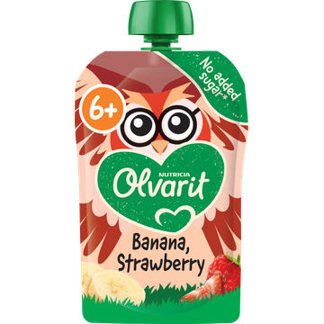 Olvarit lvarit Knijpfruit Banaan Aardbei 6+ Maanden 100 g bij Jumbo