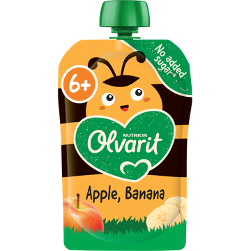 Olvarit lvarit Knijpfruit Appel Banaan 6+ Maanden 100 g bij Jumbo