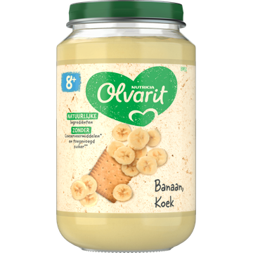Olvarit lvarit 8+ Maanden Banaan Koek 200g bij Jumbo