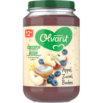 Olvarit lvarit Appel Zuivel Bosbes 12+ Maanden 200 g bij Jumbo