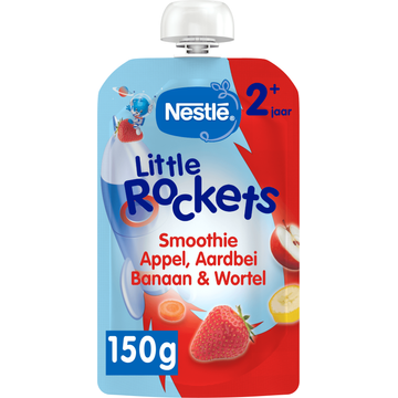 Nestle estle Little Rockets Smoothie Appel, Aardbei, Banaan & Wortel 2+ Jaar 150 g bij Jumbo