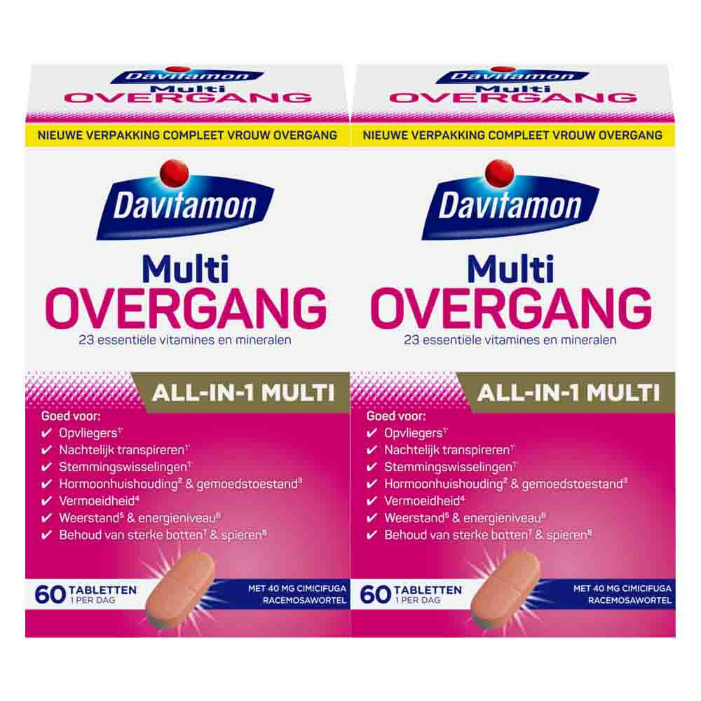 Davitamon Gratis Verzending: 2x  Compleet Vrouw Overgang Multivitamine 60 tabletten