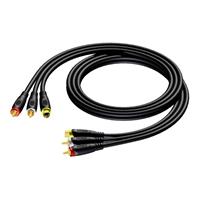 CAV130/15 SVHS en RCA videokabel 15m