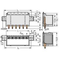 WAGO 2092-1403/005-000 Male behuizing-board 2092 Totaal aantal polen 3 Rastermaat: 5 mm 200 stuk(s)