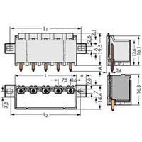 WAGO 2092-3402/005-000 Male behuizing-board 2092 Totaal aantal polen: 2 Rastermaat: 7.50 mm 100 stuk(s)